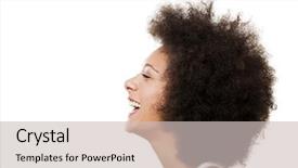  Presentation with black women - Amazing presentation theme having portrait of a african american backdrop and a soft green colored foreground