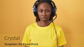  Presentation with person listening - 