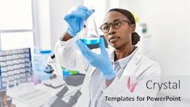  Presentation with test tube laboratory - 