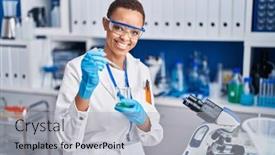  Presentation with test tube laboratory - 