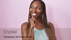  Presentation with african american woman question - 