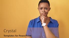  Presentation with african american woman question - 