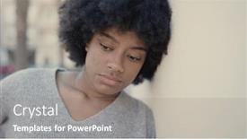  Presentation with woman sad - 