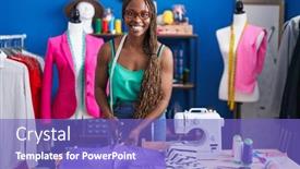  Presentation with african cloth - 