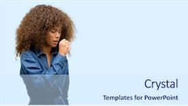  Presentation with asthma - Audience pleasing slides consisting of african american woman wearing blue backdrop and a  colored foreground