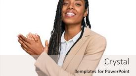  Presentation with african american business - Cool new theme with african-american-woman-wearing-business backdrop and a lemonade colored foreground