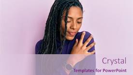  Presentation with confident love - Beautiful presentation design featuring african-american-woman-wearing-casual backdrop and a lemonade colored foreground