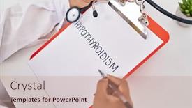  Presentation with doctor african - Presentation enhanced with african-american-woman-wearing-doctor background and a coral colored foreground