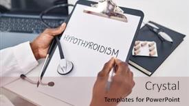  Presentation with doctor african - Slide deck enhanced with african-american-woman-wearing-doctor background and a coral colored foreground