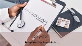  Presentation with doctor african - Slide set featuring african-american-woman-wearing-doctor background and a coral colored foreground