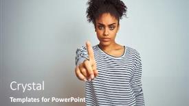  Presentation with navy - PPT theme enhanced with african american woman wearing navy background and a gray colored foreground