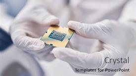  Presentation with scientist - Slide deck featuring african-american-woman-wearing-scientist background and a light gray colored foreground