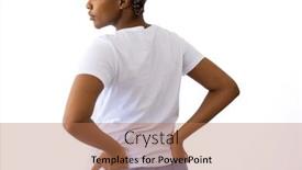  Presentation with design fashion - Presentation consisting of african-american-woman-wearing-white background and a coral colored foreground