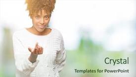  Presentation with breastfeeding and african american - PPT layouts having african american woman wearing winter background and a soft green colored foreground