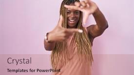  Presentation with frame pink - 