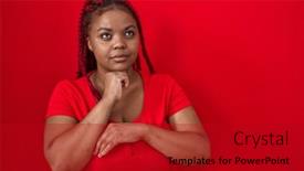  Presentation with african american woman question - 