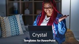  Presentation with woman hands open - 