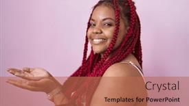  Presentation with woman hands open - 