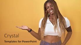  Presentation with hand palm - 