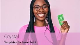  Presentation with control - Audience pleasing slides consisting of african-american-woman-with-braids backdrop and a lemonade colored foreground