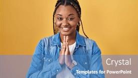  Presentation with forgiveness - Presentation having african-american-woman-with-braids background and a teal colored foreground