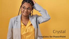  Presentation with african american woman question - 