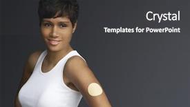  Presentation with nicotine - Slide set featuring african american woman with nicotine background and a dark gray colored foreground