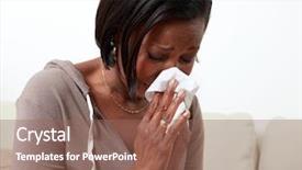  Presentation with allergy - Cool new presentation theme with african american women depression - woman allergy backdrop and a violet colored foreground