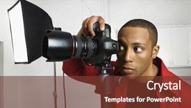  Presentation with american - Audience pleasing presentation consisting of african american young male adult backdrop and a  colored foreground