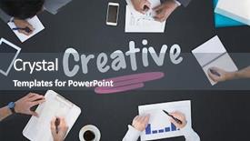  Presentation with work life balance scales business - Presentation enhanced with african americans art - word creative and business meeting background and a  colored foreground