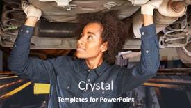  Presentation with automotive - Slides consisting of african-automotive-mechatronics-engineer background and a dark gray colored foreground