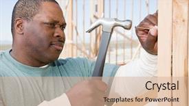  Presentation with nail - Slide deck consisting of african beginning - man hitting a nail background and a lemonade colored foreground