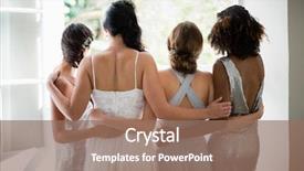  Presentation with bride - Colorful presentation theme enhanced with african beginning - rear view of bride backdrop and a coral colored foreground