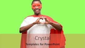  Presentation with african marriage - Presentation design consisting of love with hands in heart background and a red colored foreground