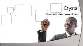  Presentation with motion graphics food - Beautiful presentation theme featuring african businessman drawing graphics backdrop and a white colored foreground