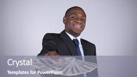  Presentation with successful - PPT layouts with african businessman showing you money background and a  colored foreground