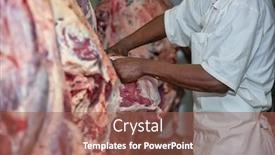  Presentation with butcher - Theme having african-butcher-in-the-cold background and a violet colored foreground