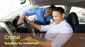 Presentation with automotive interior inside car - Beautiful PPT layouts featuring features - african car salesman showing new backdrop and a tawny brown colored foreground