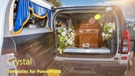  Presentation with funeral - PPT layouts with african-ceremonial-funeral-procession background and a tawny brown colored foreground