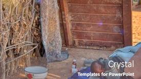  Presentation with sick child - Amazing presentation having african-child-toddler-sick backdrop and a gray colored foreground