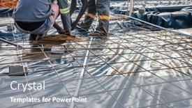  Presentation with labor - Slide set featuring african-construction-worker-doing-manual background and a  colored foreground