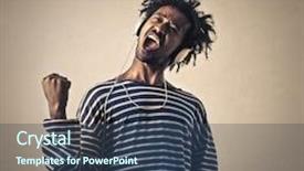  Presentation with passion - Cool new slides with african dance - music is my passion backdrop and a ocean colored foreground