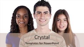  Presentation with muslim teenagers - Slides having african descent - three happy teenagers isolated background and a coral colored foreground