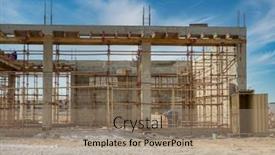  Presentation with scaffolding - Slide set featuring african-developments-scaffolding-on-construction background and a coral colored foreground