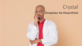  Presentation with lab coat - Cool new presentation design with african-doctor-wearing-a-lab backdrop and a lemonade colored foreground