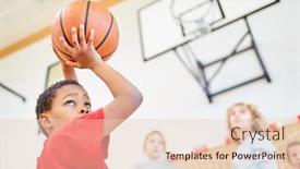  Presentation with physical education - Cool new presentation with african-elementary-school-student-throws backdrop and a lemonade colored foreground
