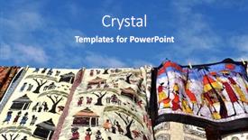  Presentation with african cloth - Theme featuring african-fabrics-on-a-cloth background and a teal colored foreground