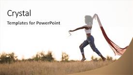  Presentation with abstract beautiful black pink glitter - Presentation enhanced with african free - young beautiful black girl laughs background and a white colored foreground