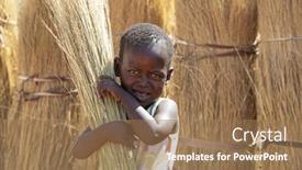  Presentation with labor - Cool new presentation with african-girl-child-labor backdrop and a coral colored foreground