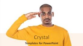  Presentation with yellow - Beautiful presentation theme featuring african-guy-with-yellow-t backdrop and a yellow colored foreground